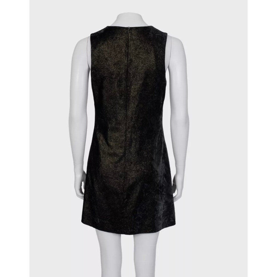 Vintage Versace Versus Black Fitted Dress - Size 44/L Pre-owned