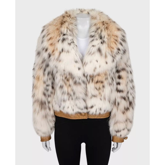 Valentino Cropped Coat with eather Sz.42 Pre-owned