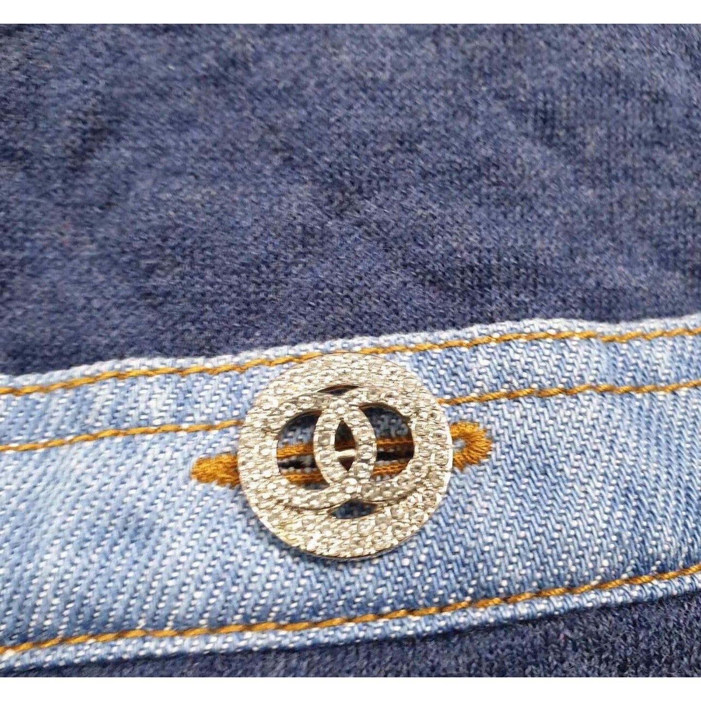 NWT CHANEL 20P Denim Jacket Sz.40 Pre-owned