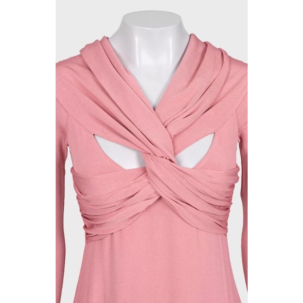 Khaite Pink Viscose Blend Back-Cut Dress - Size S pre-owned