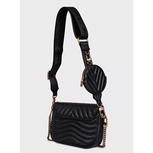 Louis Vuitton New Wave Multi Pochette Black Leather Crossbody Bag Pre-owned