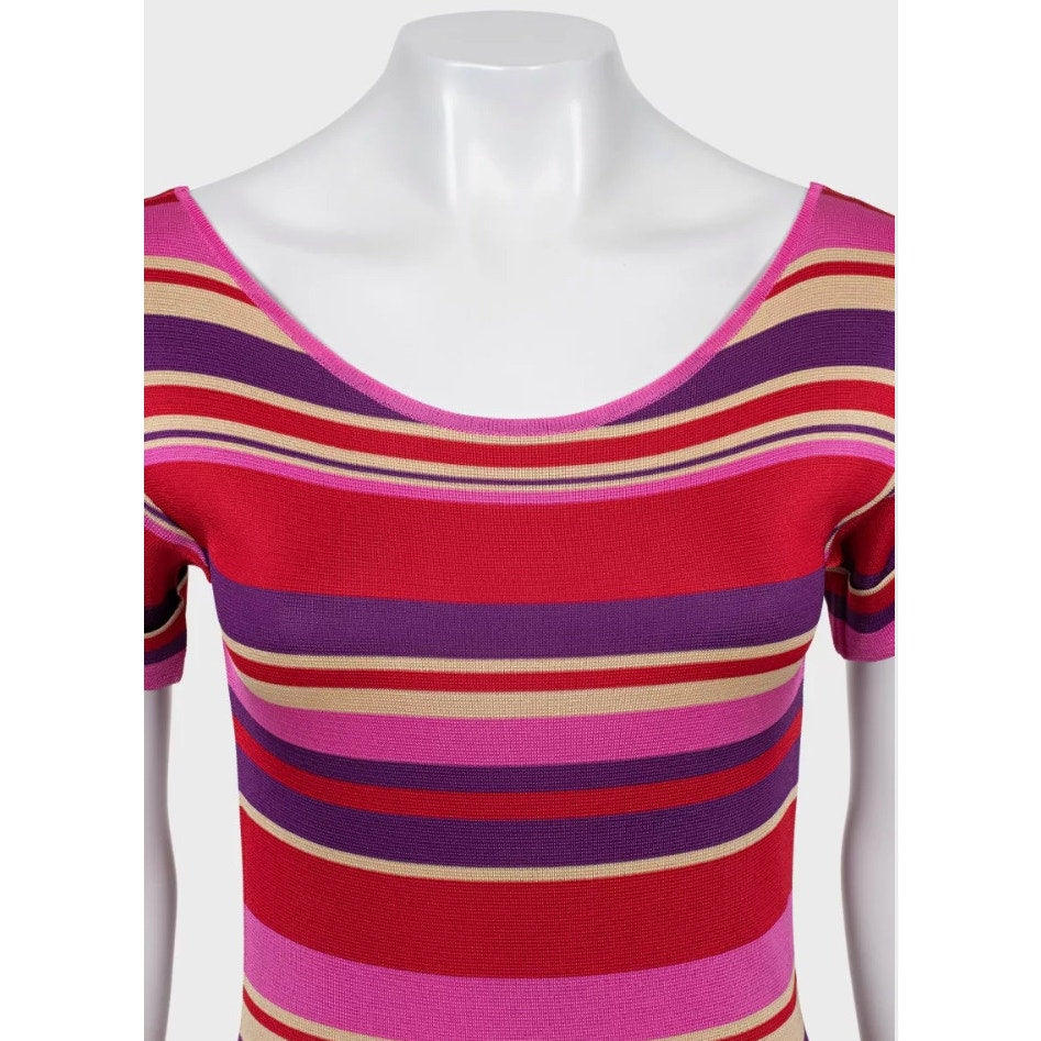 Christian Dior Striped Fitted Dress - Size XS (IT38) Pre-owned