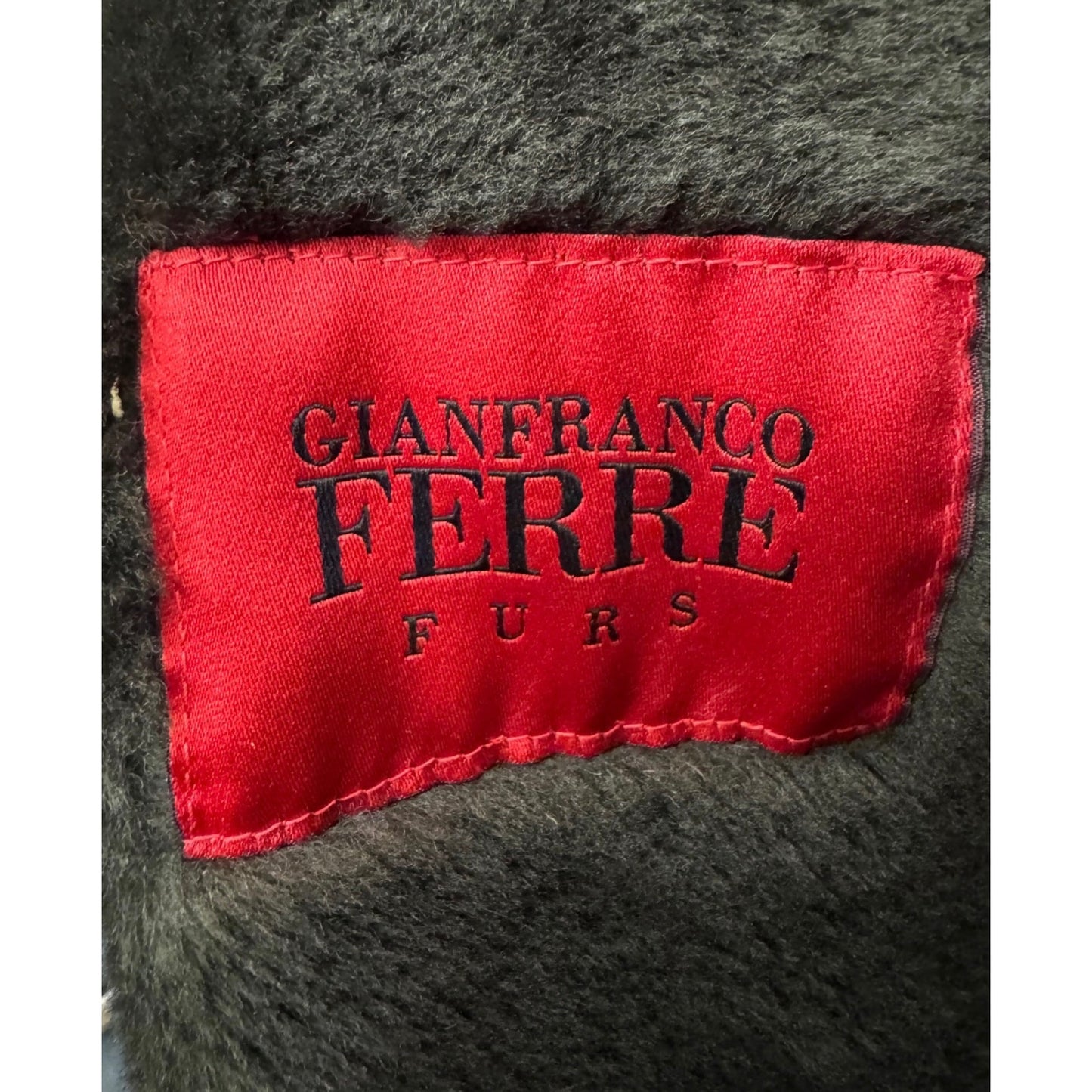 Ferre Green Shearling Coat IT42 Pre-owned