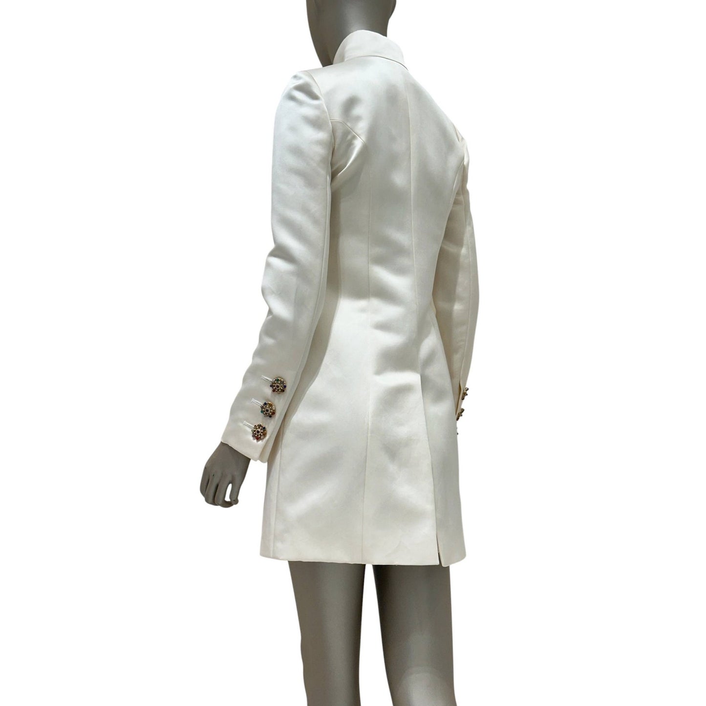 Chanel Beige Silk Coat Jacket - FR36/S