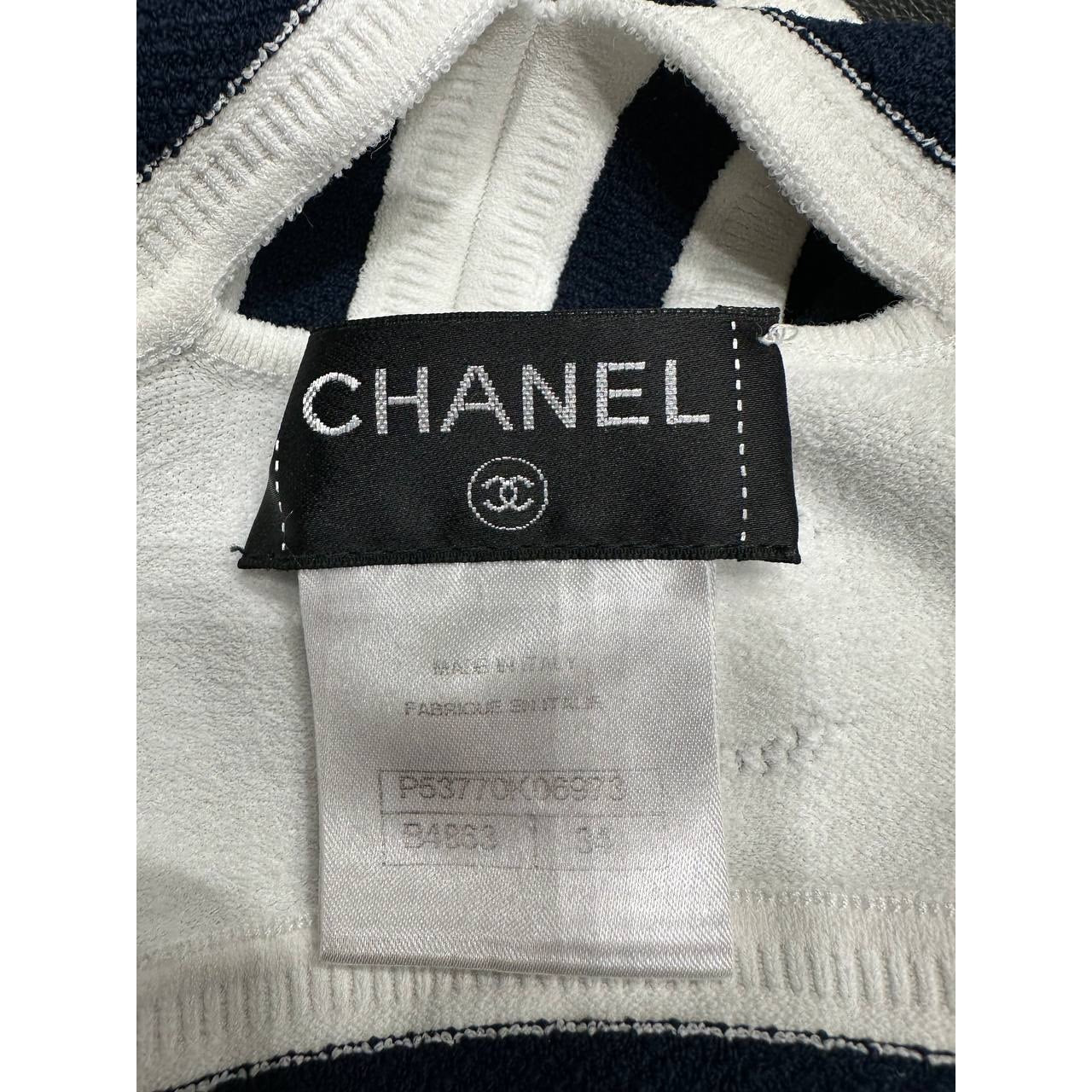 Chanel Wool Bra Top Cardigan Set Sz.34/36 Pre-owned