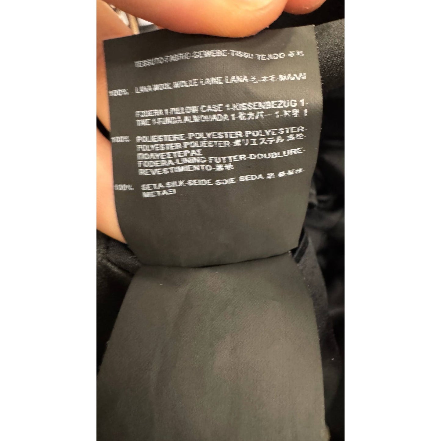 Saint Laurent Black Wool Jacket with Satin Lapels Sz.40/ L Pre-owned