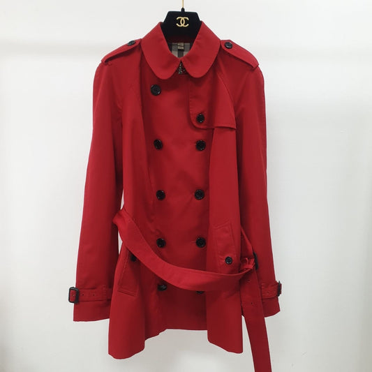 Burberry Brit Red Trench Coat  Size 42 (US 10) Pre-owned