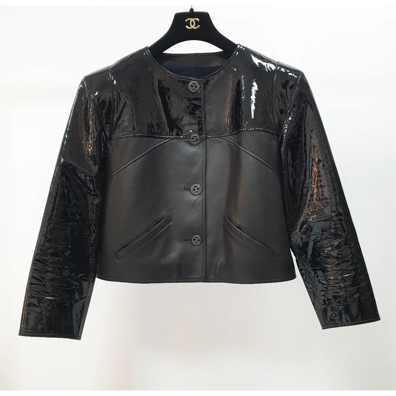 Chanel 2018 Lambskin Biker Jacket  Sz.40 Pre-owned