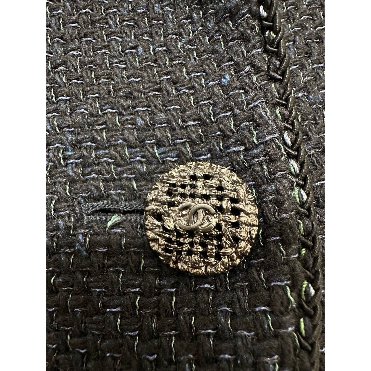 Chanel Sculptured Tweed Jacket - Size 36 Pre-owned