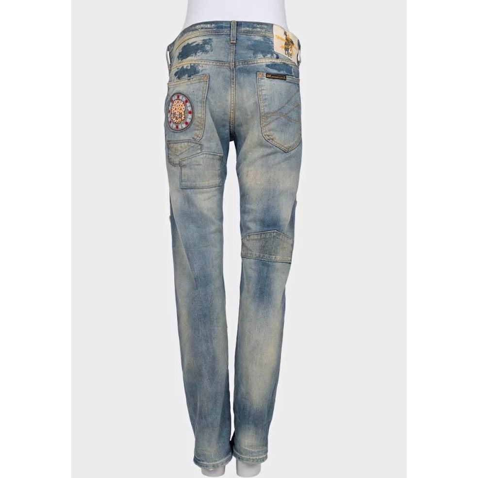 Vivienne Westwood x Lee Embroidered Straight Leg Jeans Sz.31 Pre-owned
