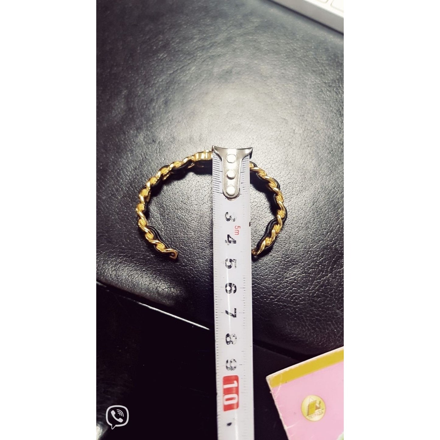 Chanel Chain leather Detail Bracelet Pre-owned