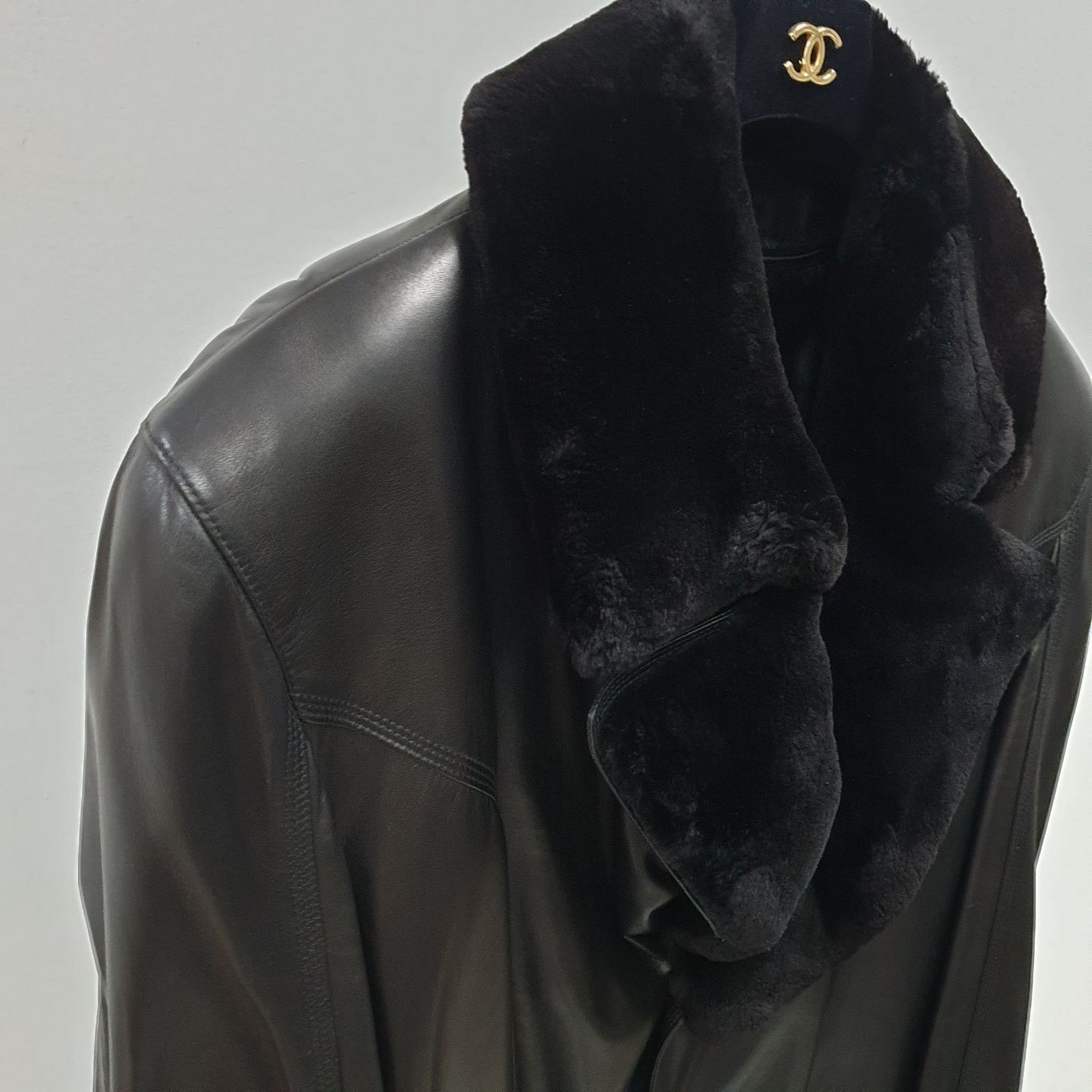 Zilli Shearling-Lined Brown Leather Coat - Size XXL / 64 Pre-owned