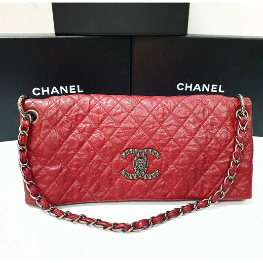 Chanel Red CC Coco Rider Flap Bag Pre-owned
