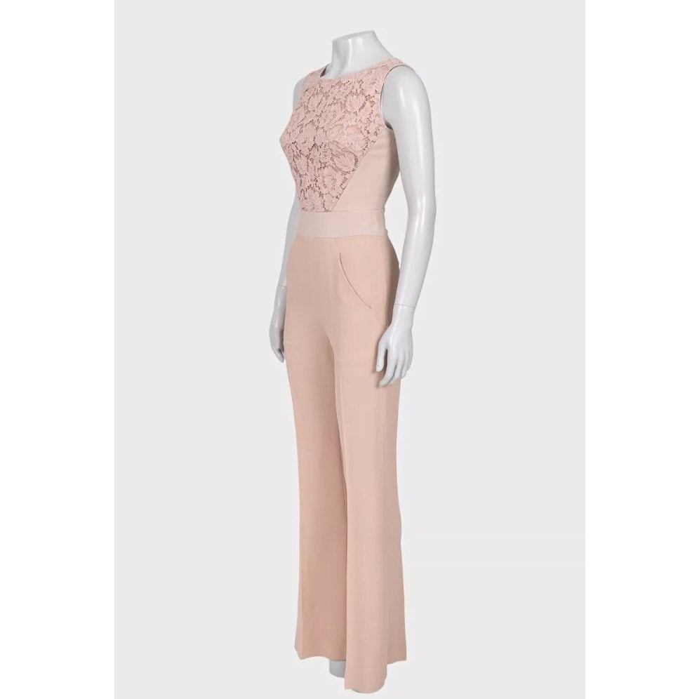 Elie Saab Fitted Lace-Embellished Jumpsuit EU34 XS Pre-owned