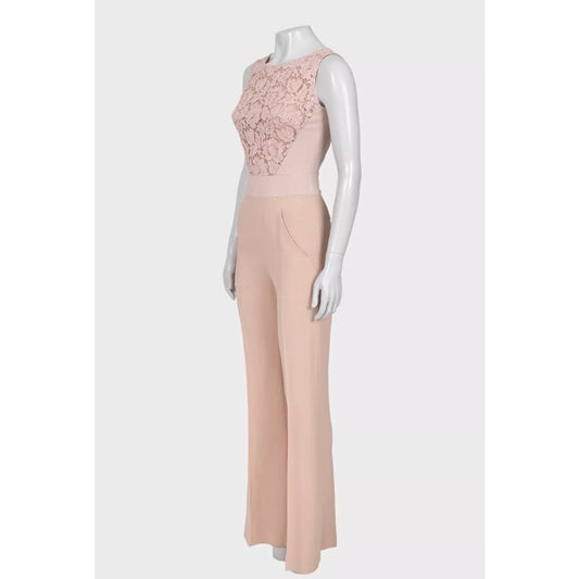 Elie Saab Fitted Lace-Embellished Jumpsuit EU34 XS Pre-owned