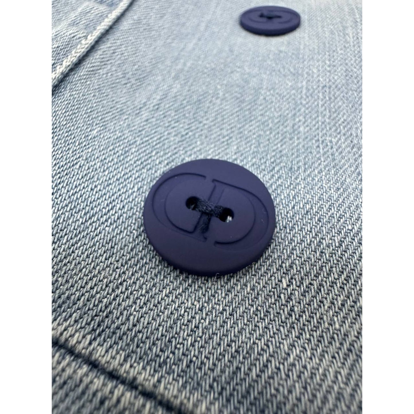 Christian Dior Girl's Double-breasted Denim Jacket Sz.10 years Pre-owned