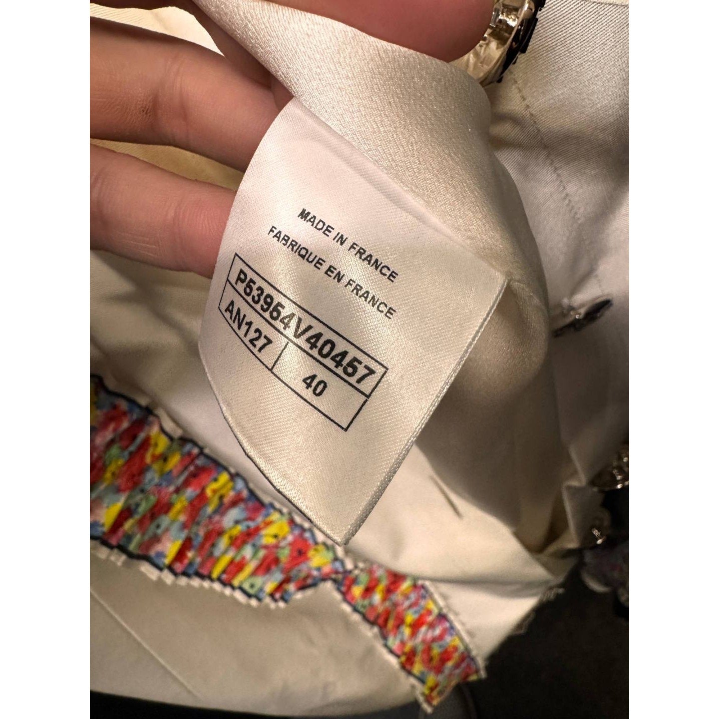 Chanel 2016 White Floral Ruffle Jacket Dress - FR40 Pre-owned