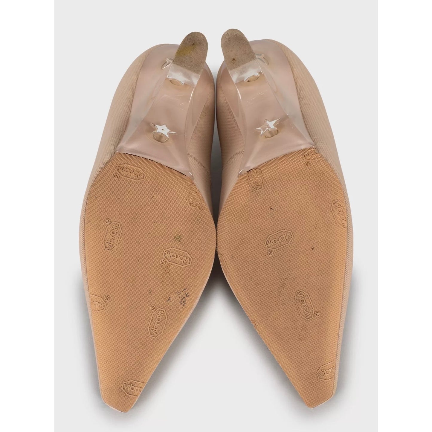 Christian Dior Beige Lace-Up Heels Size 35.5 Pre-owned