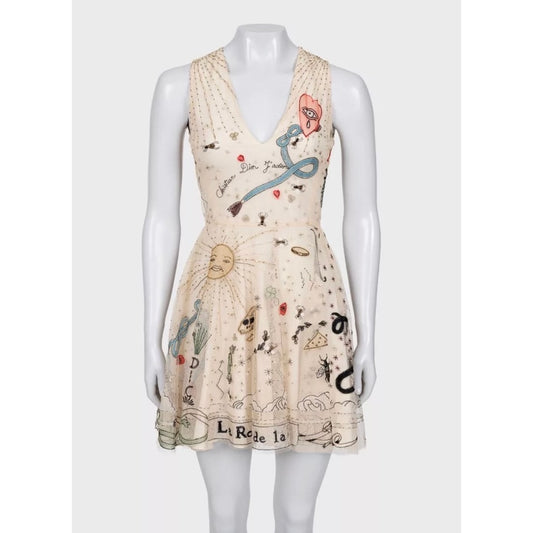 Christian Dior SS17 'La Roue de la Fortune' Dress sz.S pre-owned