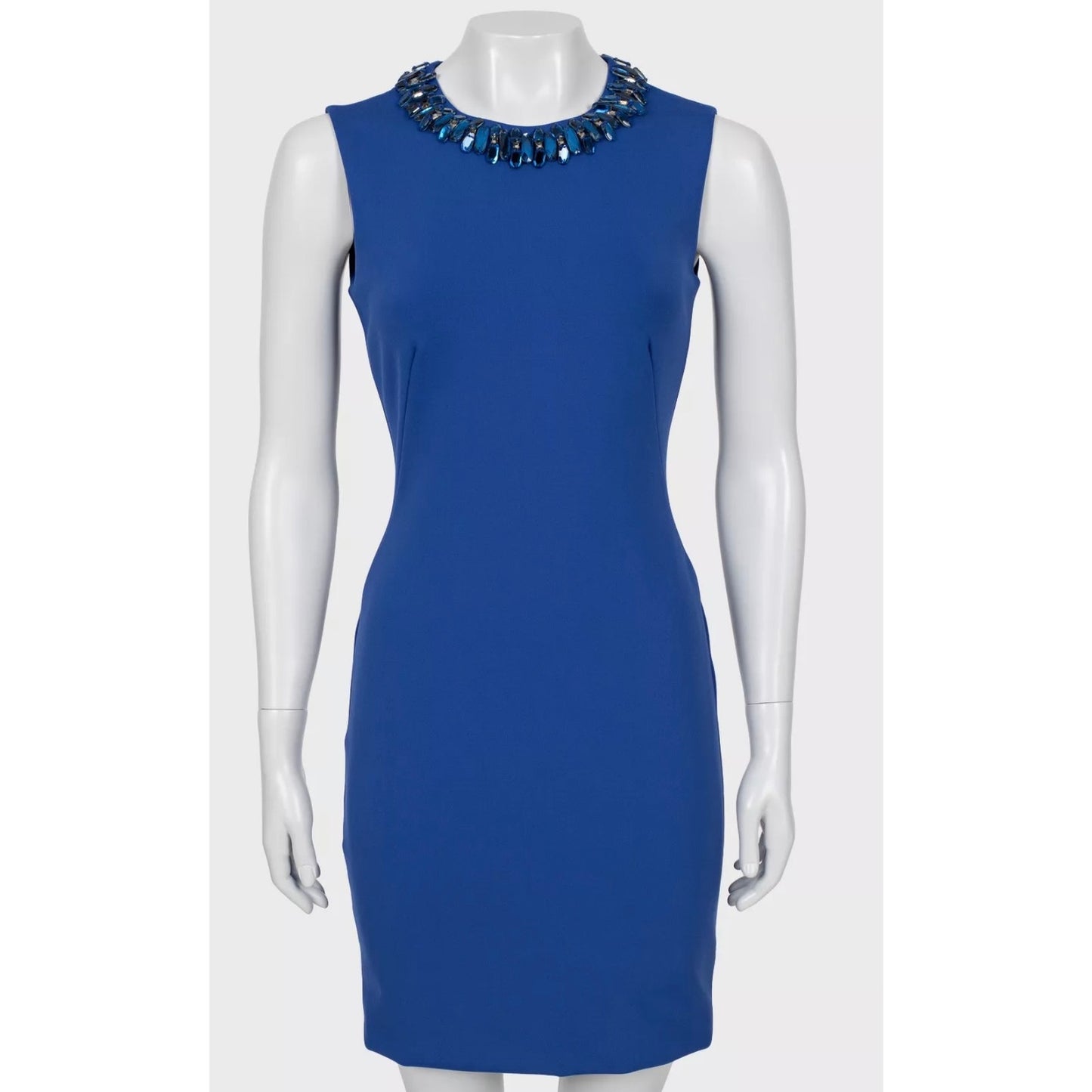 Alexander McQueen Blue Fitted Dress - IT40 Pre-owned