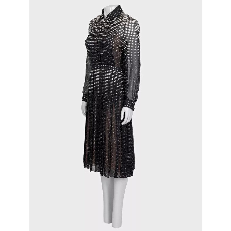 NWT Gucci 2024 Black Silk Fitted Dress - IT40/S pre-owned