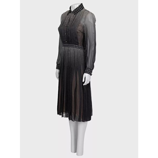 NWT Gucci 2024 Black Silk Fitted Dress - IT40/S pre-owned