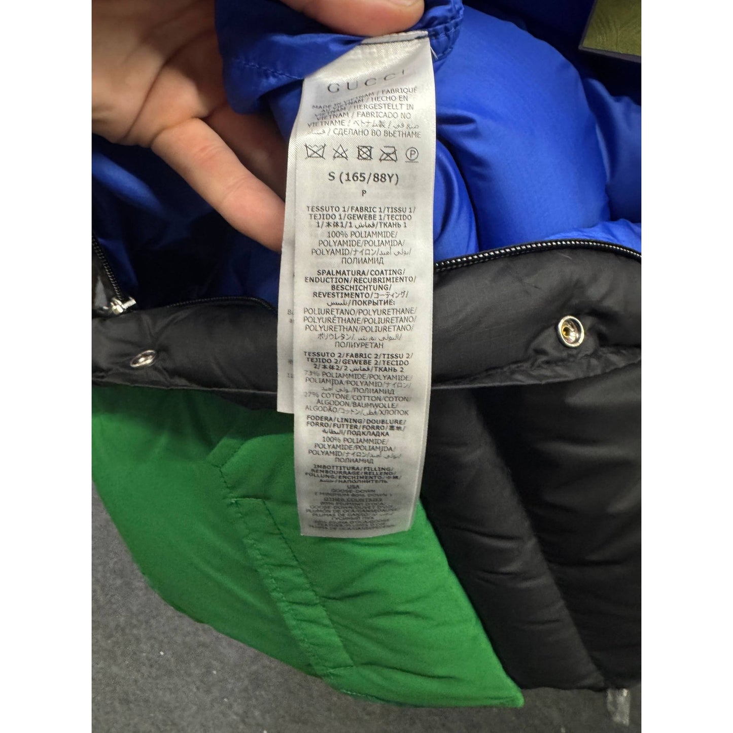 Gucci x The North Face Black Down Jacket - Size S Pre-owned