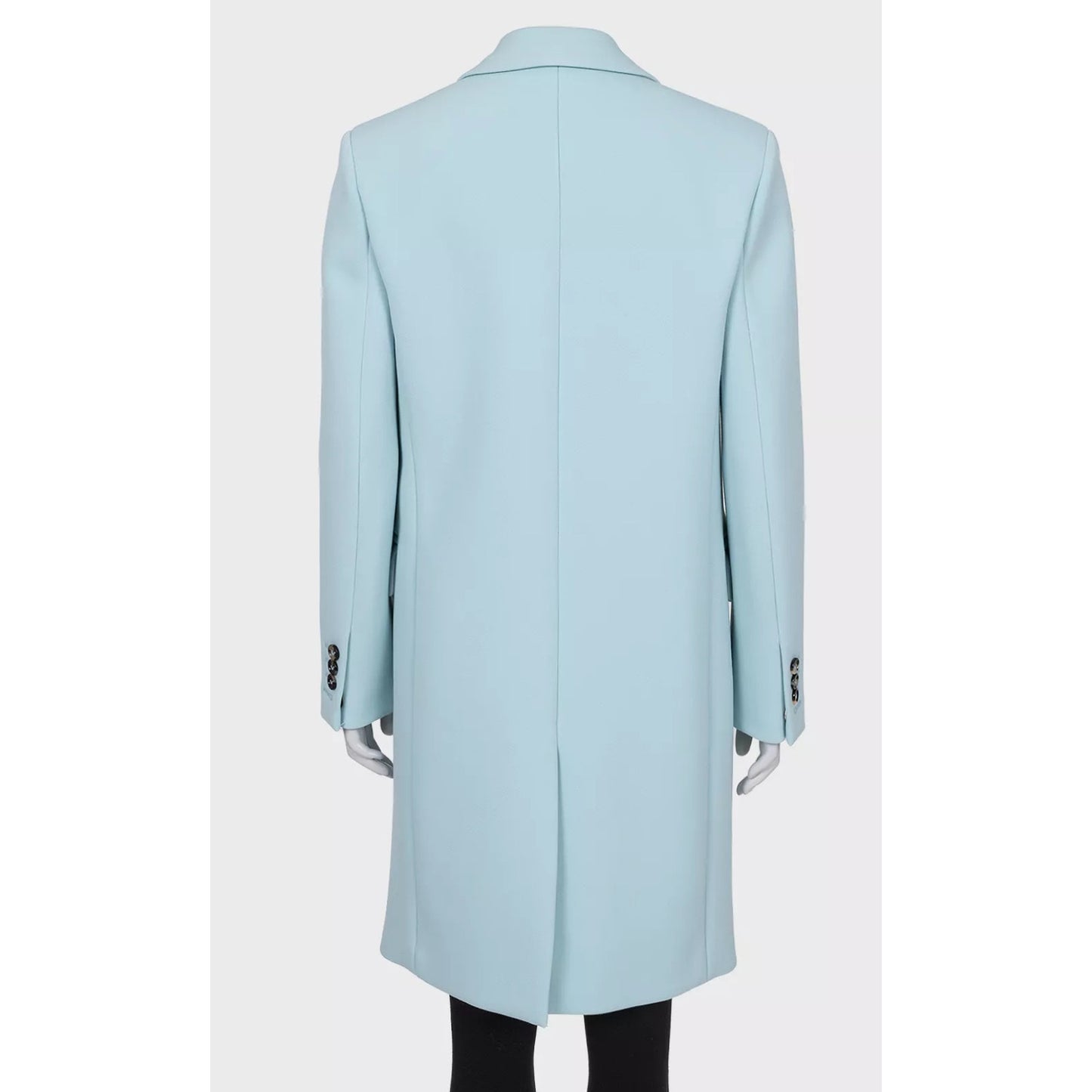 Bottega Veneta Light Blue Wool Blend Coat - Size ,36/XXS Pre-owned