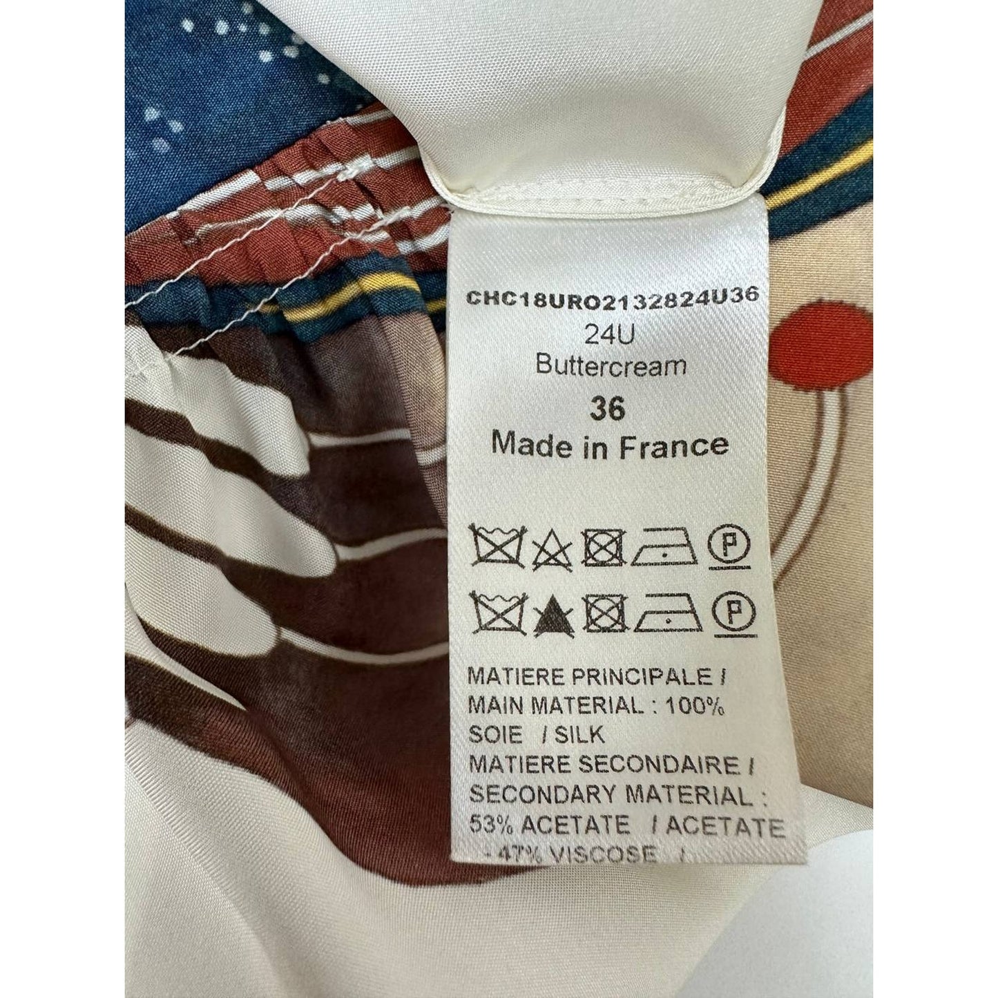 Chloe Silk Printed Dress Sz.36 Pre-owned