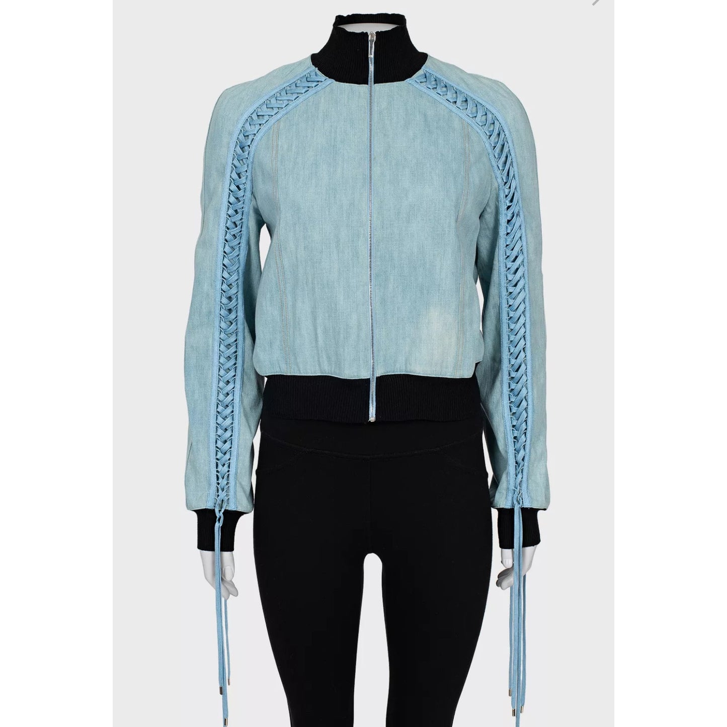 Christian Dior Light Blue Cotton Jacket - Size 40 Pre-owned