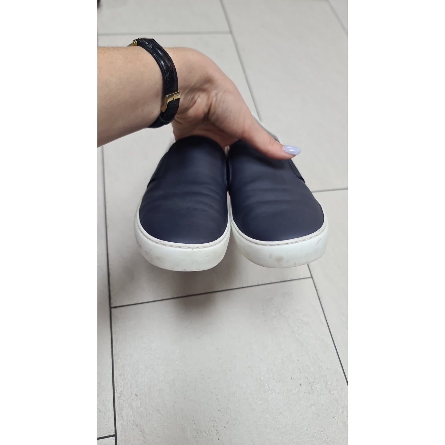 Chanel Slip-on leather flats Sz.40,5