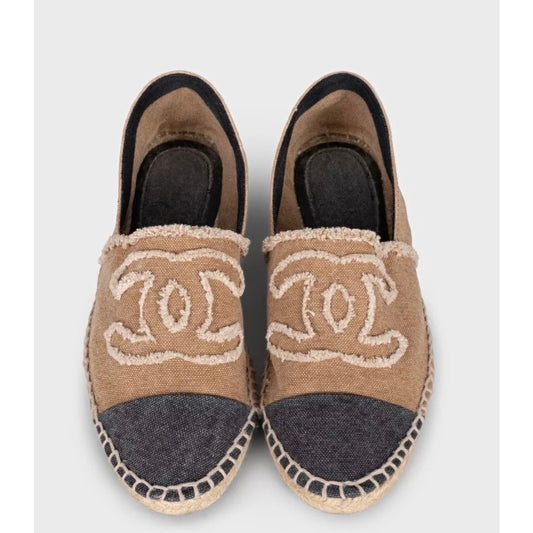 Chanel Espadrilles with Signature Logo Sz.40 Pre-owned