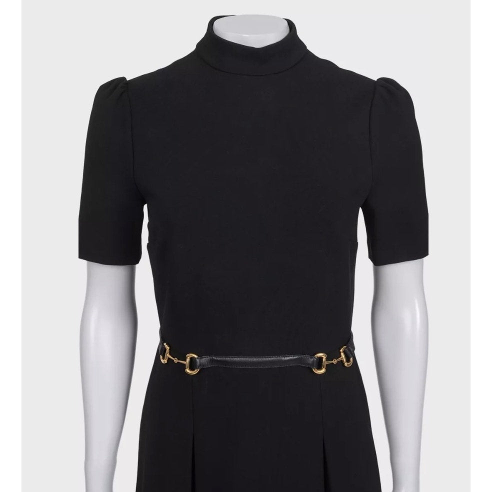 Gucci Black Fitted Dress Sz.M Pre-owned