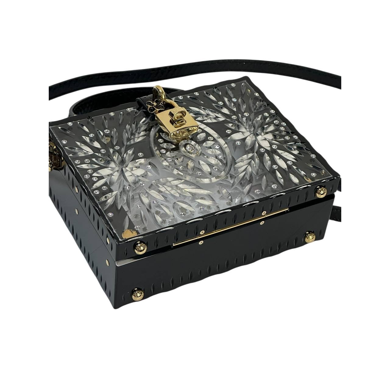 DOLCE & GABBANA Sicily Clear Plexiglass Cinderella Clutch Pre-owned