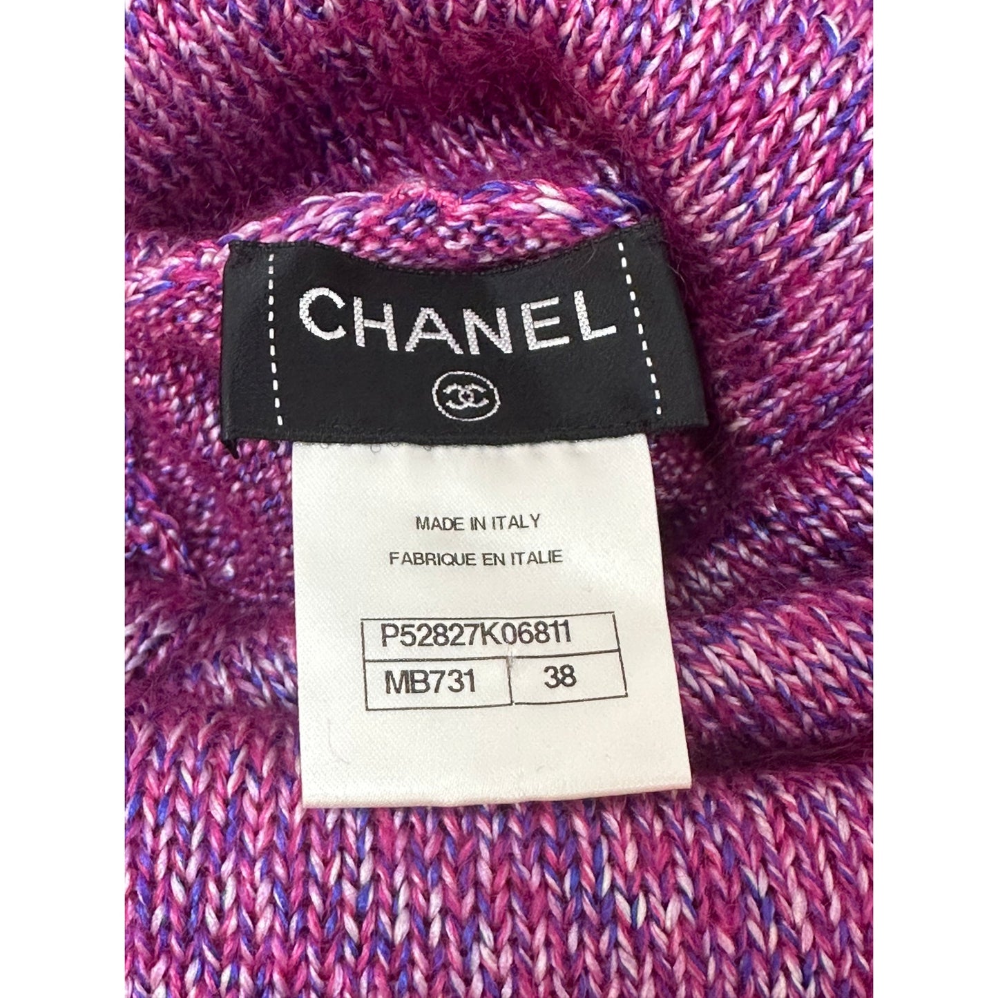 Chanel Knitted Midi Turtleneck Dress Sz.38 Pre-owned