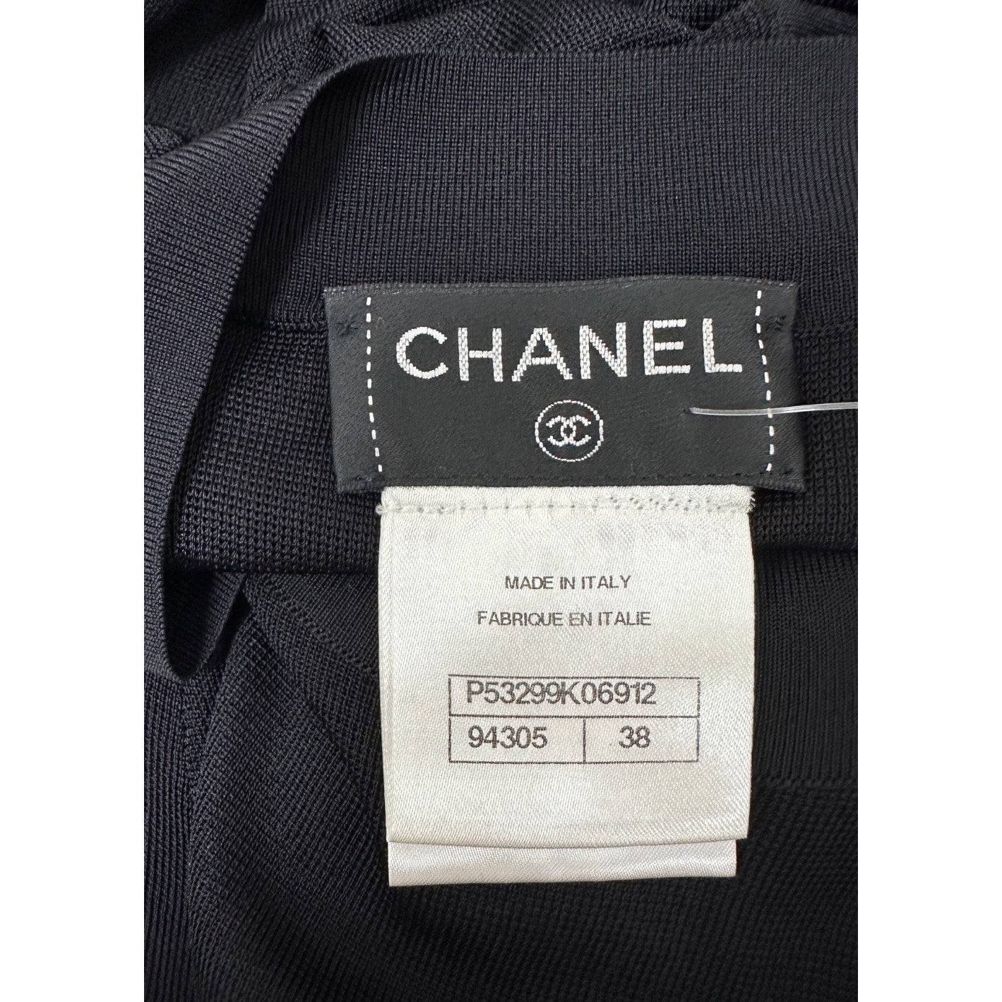 Chanel Black Knitted Midi Dress Sz.38 Pre-owned