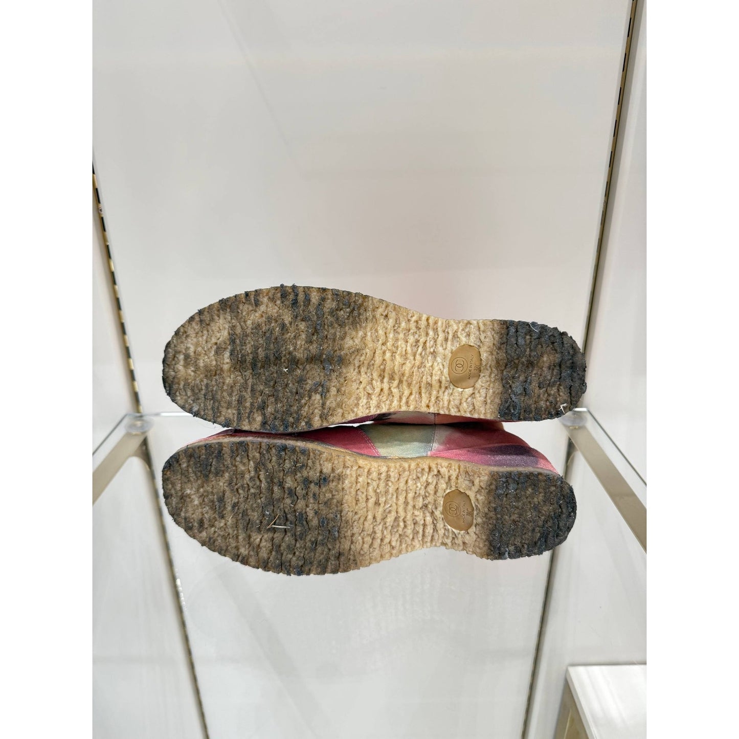 Chanel Multicolor Suede Ankle Boots, Size 38 Pre-owned