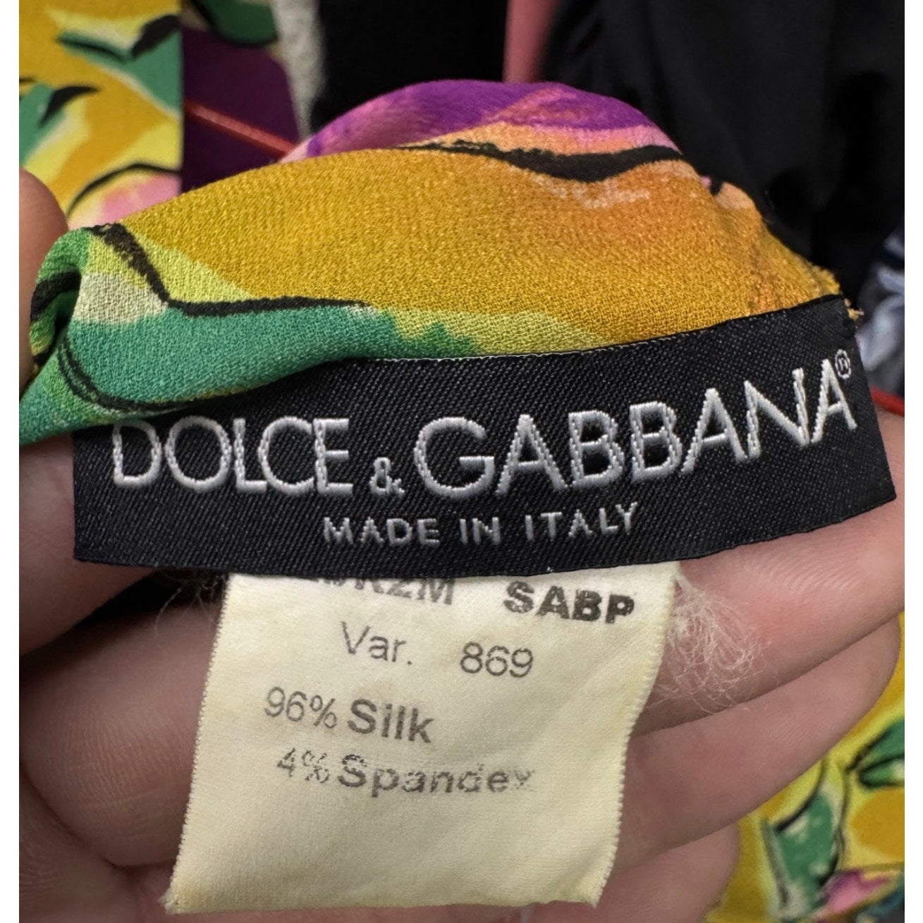 NWOT Dolce & Gabbana Yellow Silk Printed Dress - Size S Pre-owned