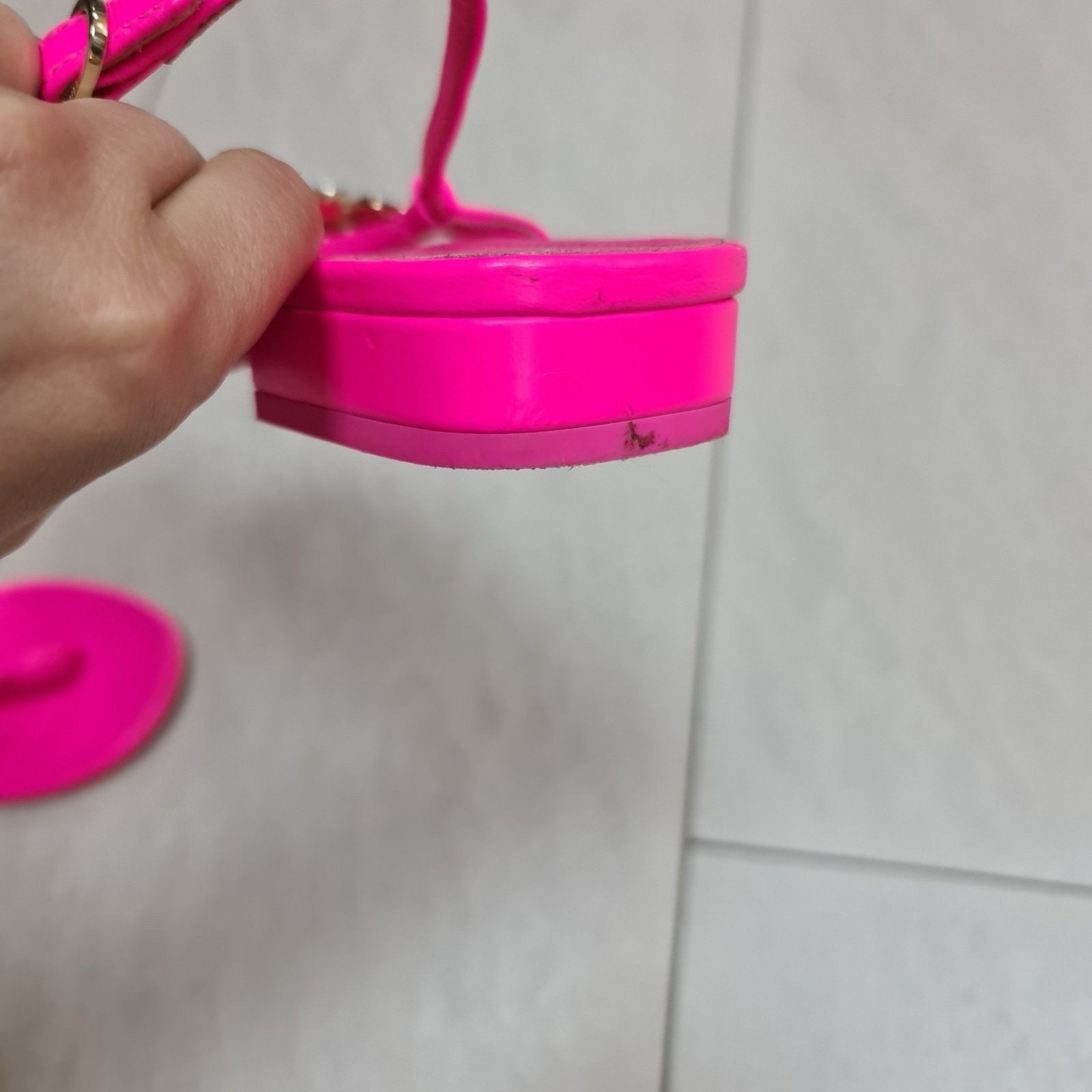 Chanel 2024 Hot Pink Thong Sandals  Sz.37,5