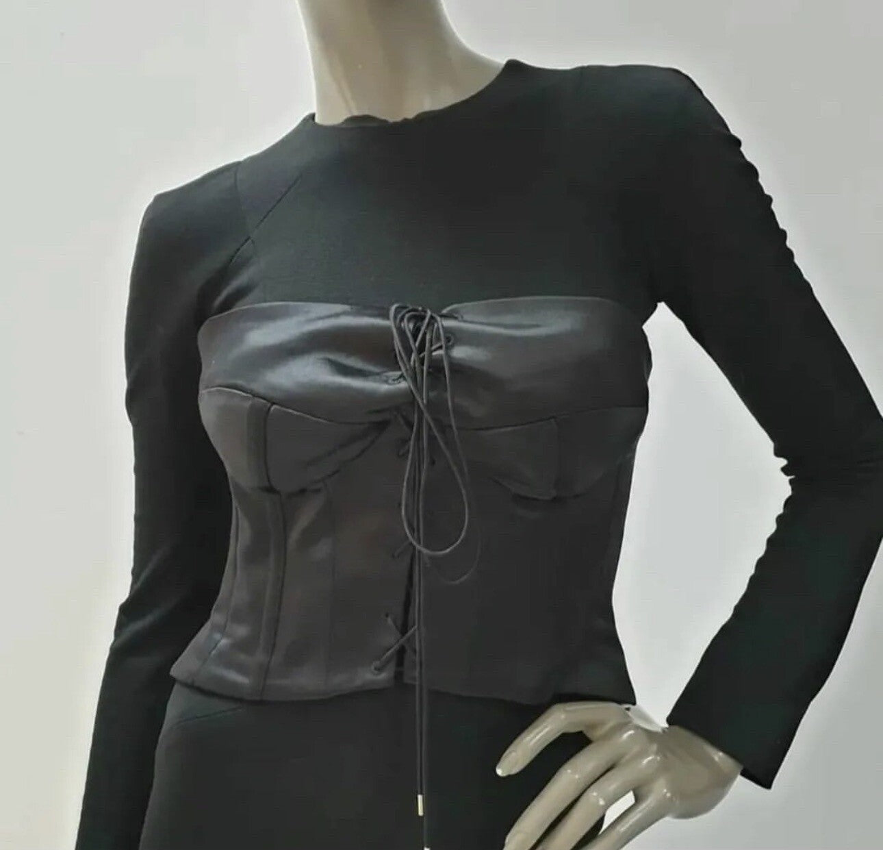 Tom Ford Black Corset Mini Night Out Dress Sz.40