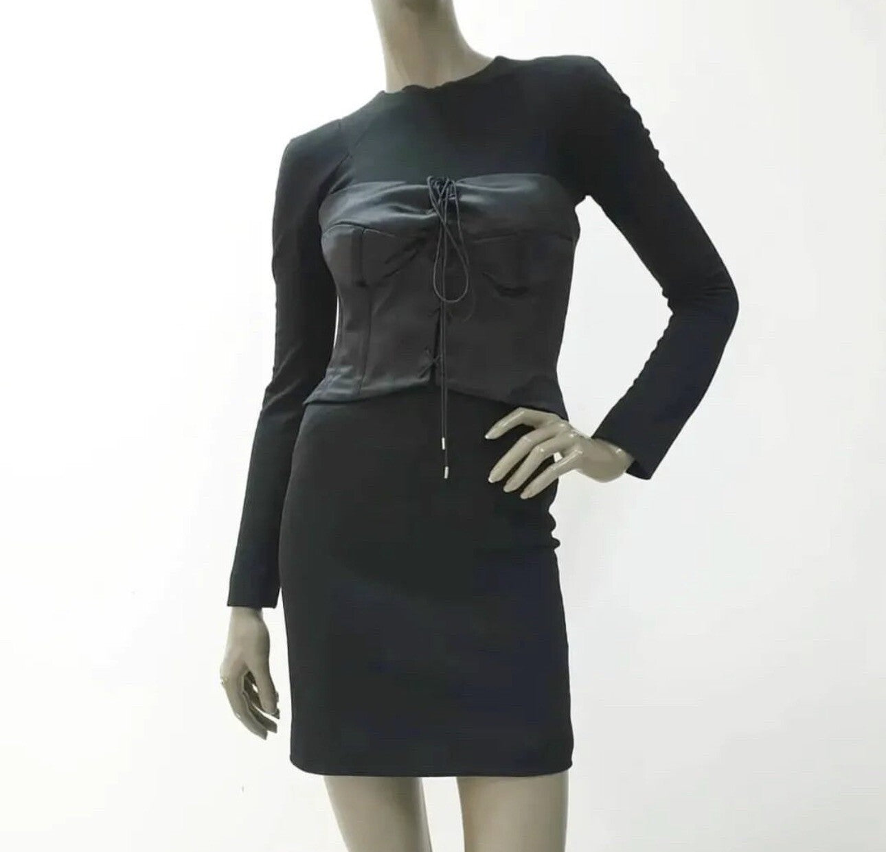 Tom Ford Black Corset Mini Night Out Dress Sz.40
