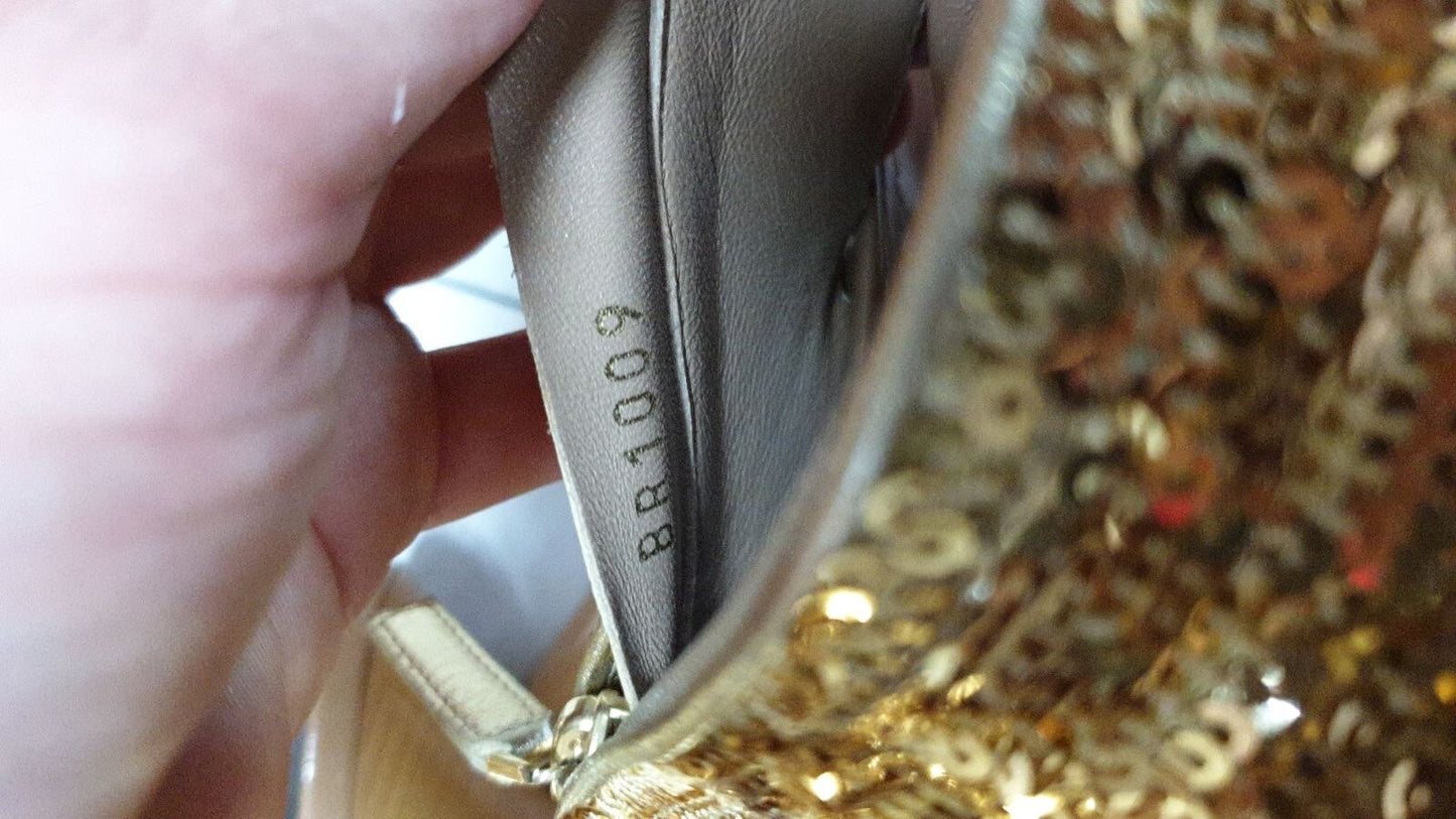 Saint Laurent Black Leather Python Heeled Platform Sandals Sz.36