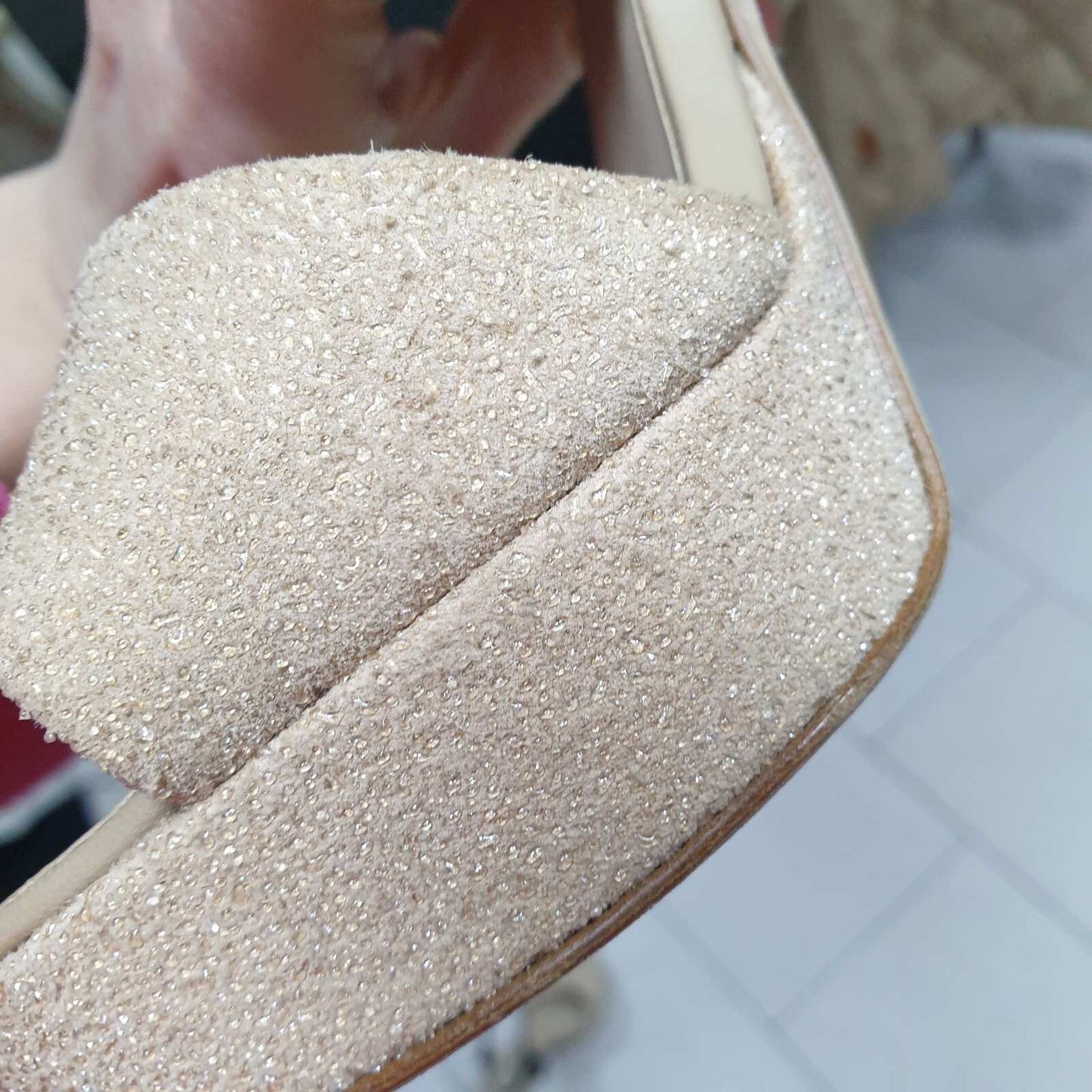 CHANEL 2012 BEIGE SAND CORAL HEEL SANDALS  Sz.37