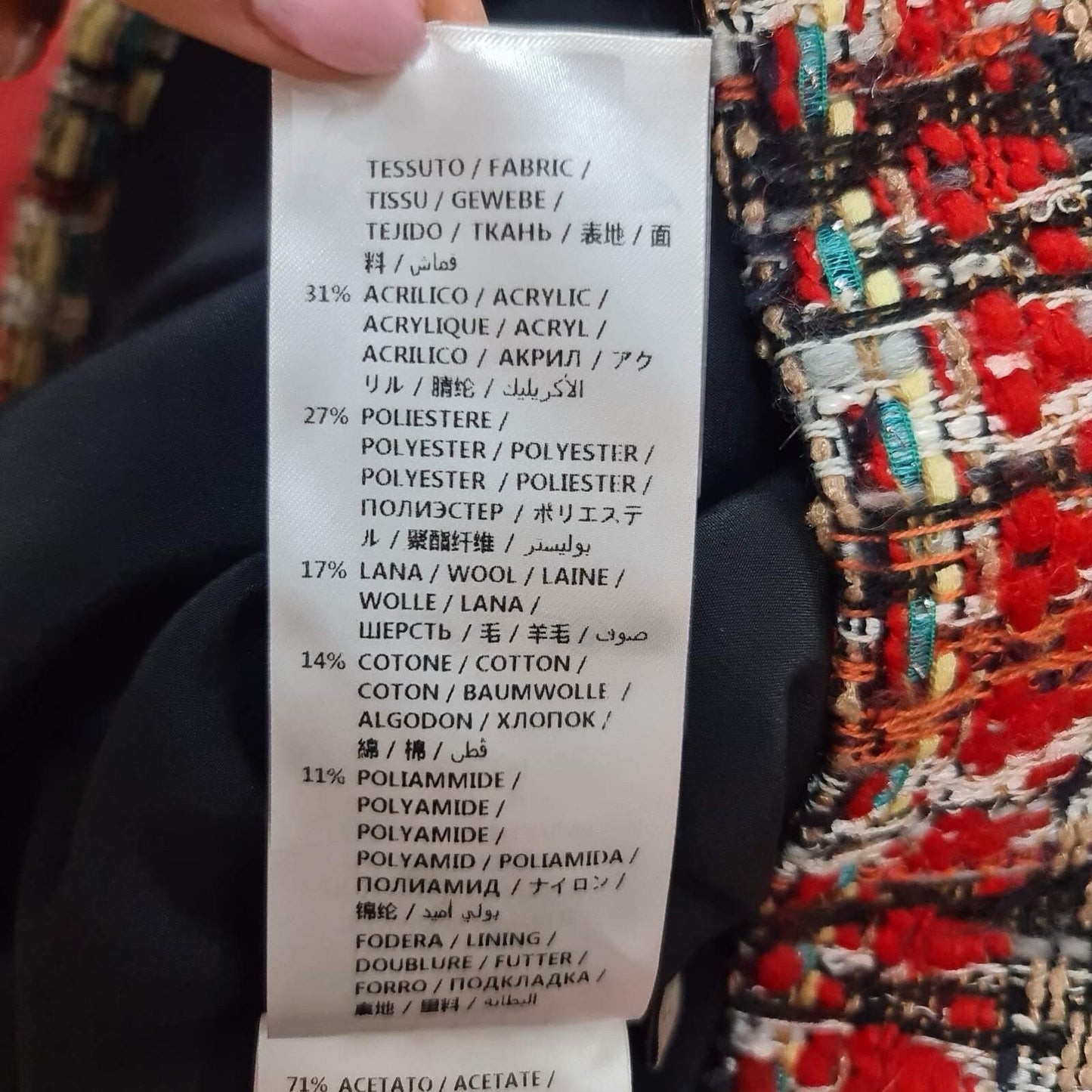 GUCCI Light Tweed Mini SkirtSz.42