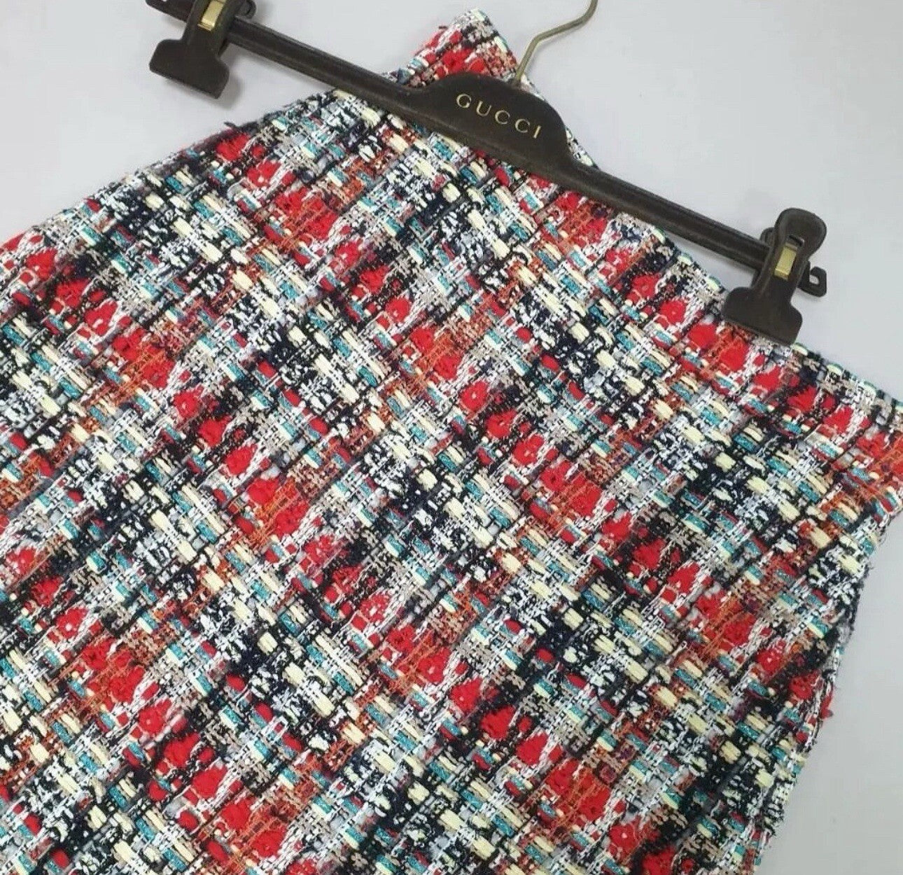 GUCCI Light Tweed Mini SkirtSz.42