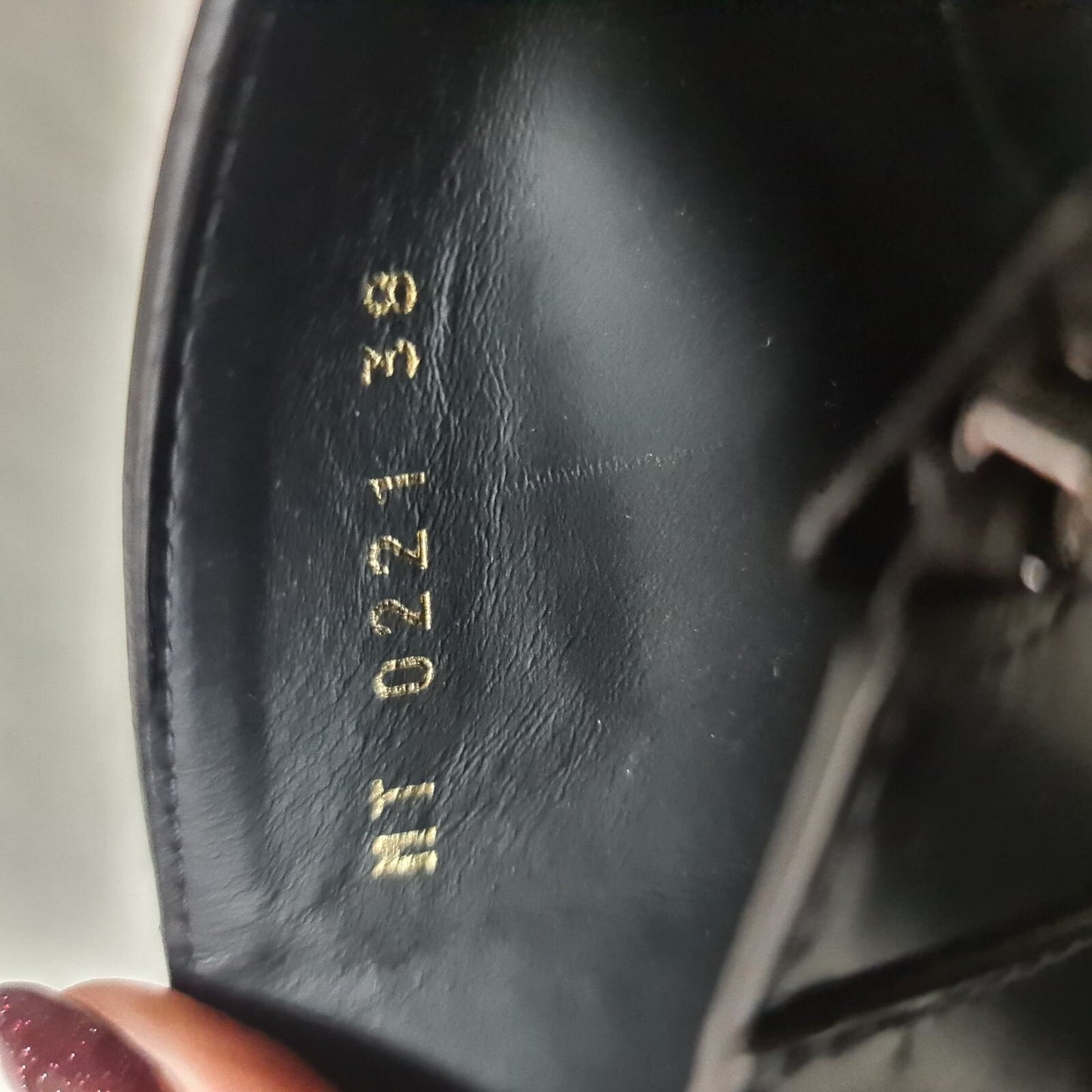 Dior Black Leather Combat Boots sz. 38