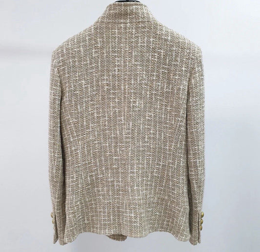 Chanel 2015  Beige Tweed Jacket Sz.36
