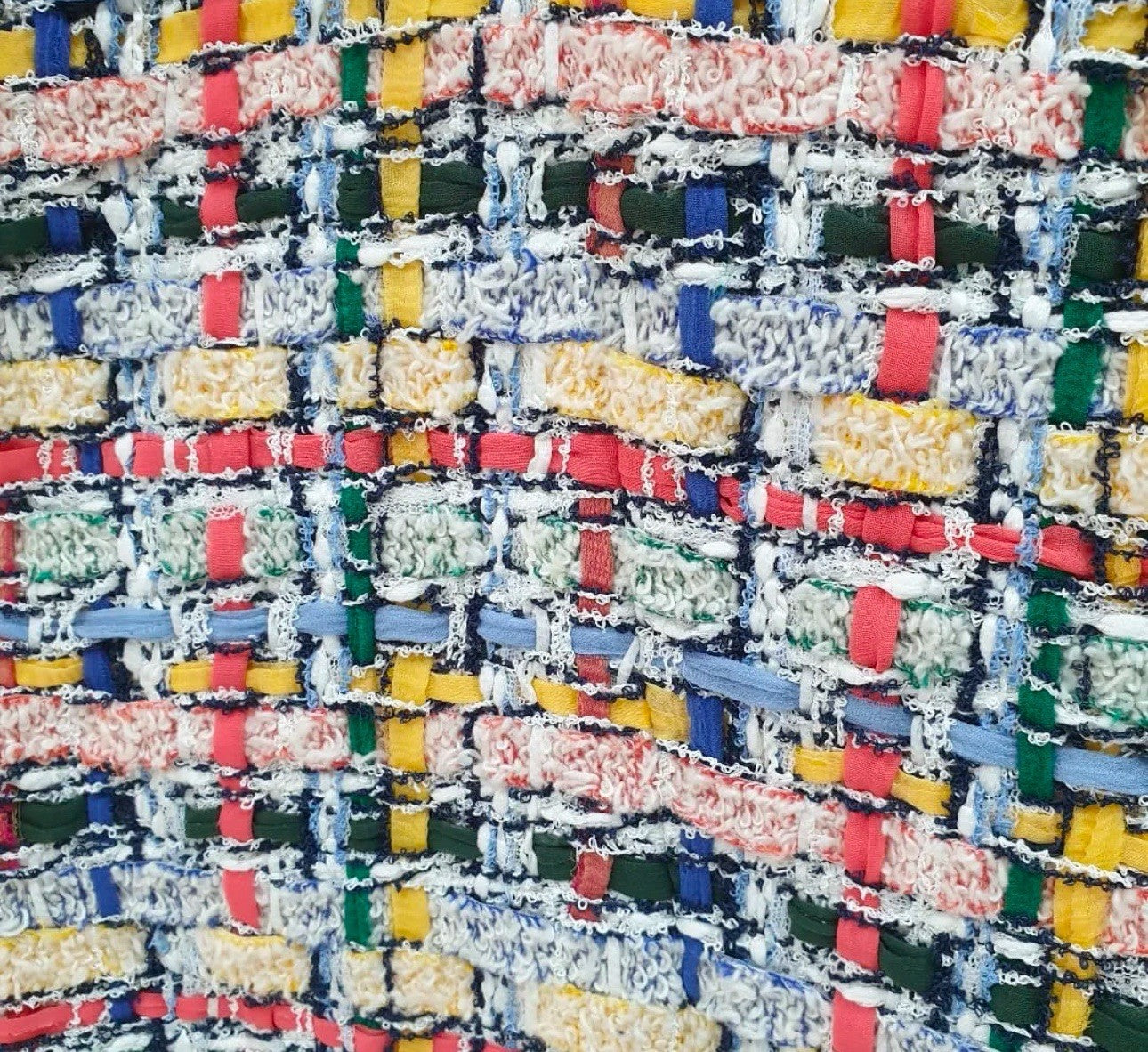 Chanel  Tweed Lessage Metier d'Art Boucle  Skirt Sz. 48