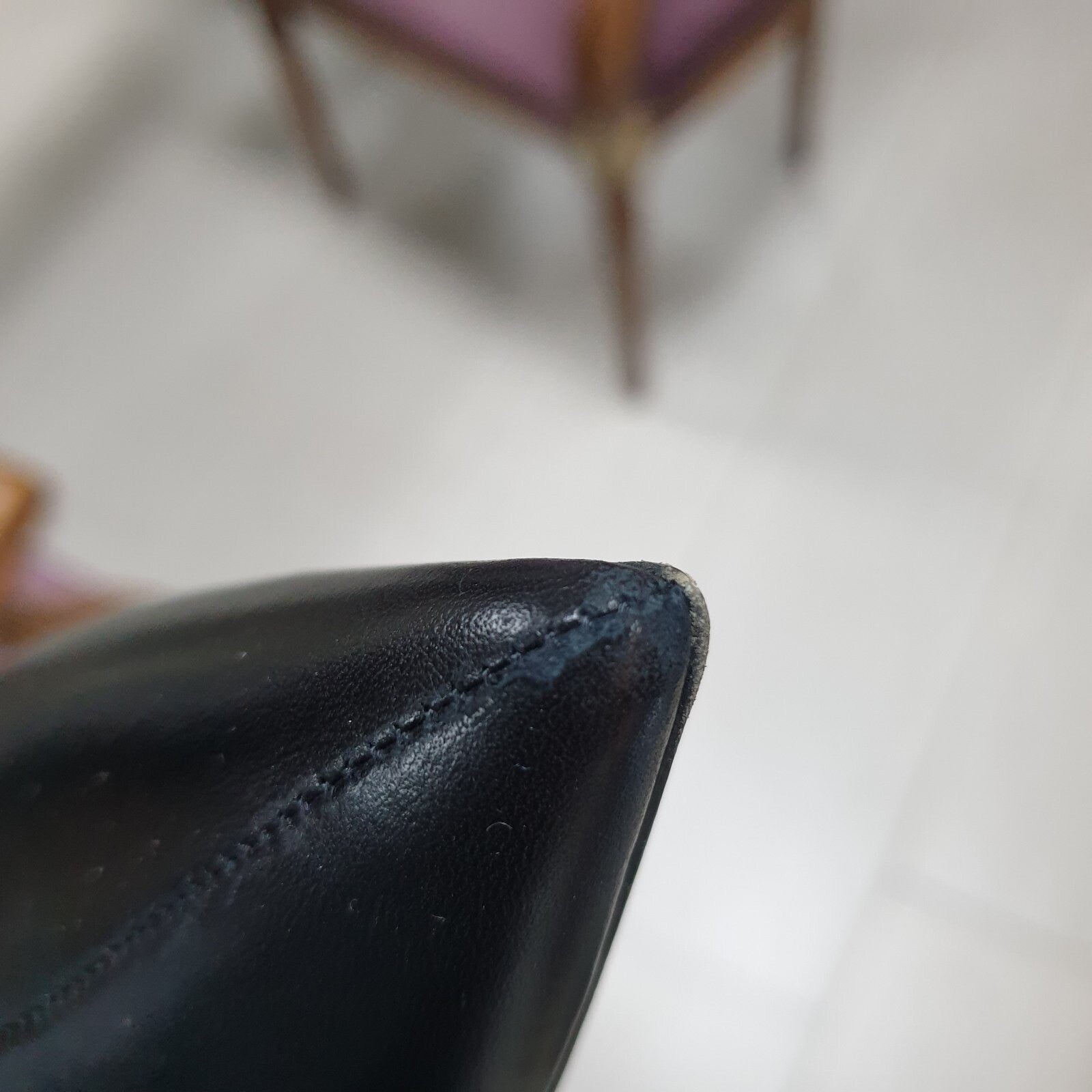 Christian Dior Black Leather Ties Heels Booties sz.39