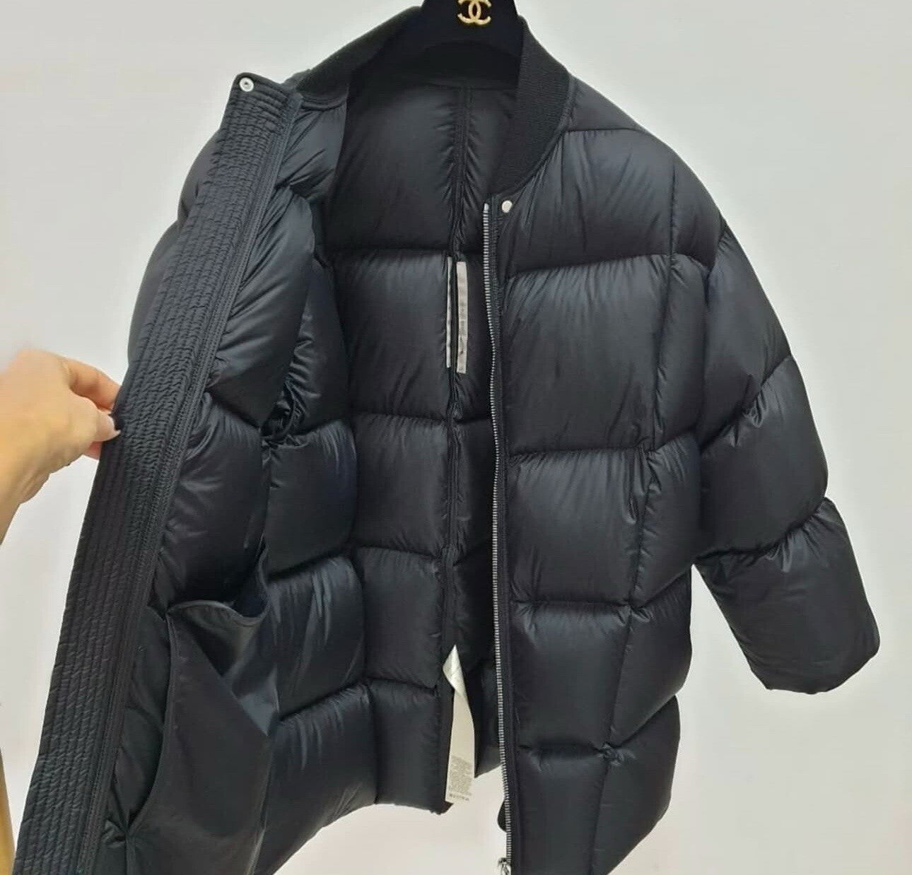 Rick Owens Black Puffer Jacket Sz.42